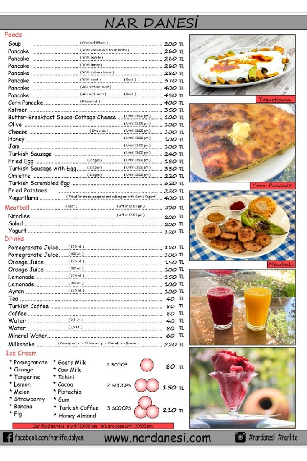 Our Menu - 
